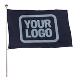Custom Navy Light Blue Flag