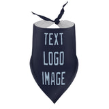 Custom Navy Light Blue Pet Scarf