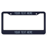 Custom Navy Light Blue License Plate Frame
