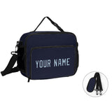 Custom Navy Light Blue Lunch Bag
