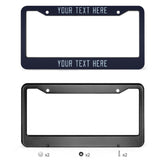 Custom Navy Light Blue License Plate Frame