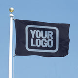 Custom Navy Light Blue Flag