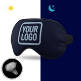 Custom Navy Light Blue Sleep Mask