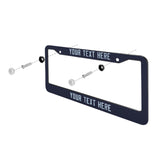 Custom Navy Light Blue License Plate Frame