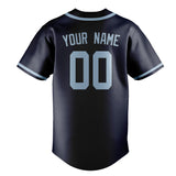 Custom Navy & Light Blue Colors Design Sports Baseball Jersey