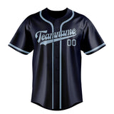 Custom Navy & Light Blue Colors Design Sports Baseball Jersey
