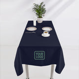Custom Navy Light Blue Square Table Cloth