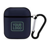 Custom Navy Blue Green AirPods Case