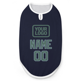 Custom Navy Blue Green Pet Vest