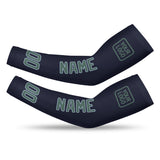 Custom Navy Blue Green Arm Sleeve