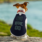 Custom Navy Blue Green Pet Vest