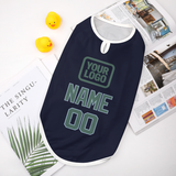 Custom Navy Blue Green Pet Vest