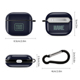 Custom Navy Blue Green AirPods Case (3rd Generation)