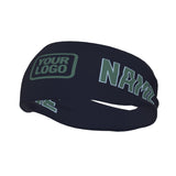 Custom Navy Blue Green Sports headband
