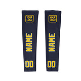 Custom Navy Gold Arm Sleeve