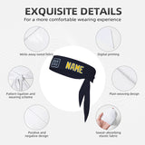 Custom Navy Gold Headband