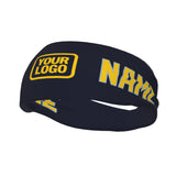 Custom Navy Gold Sports headband