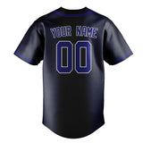 Custom Navy & Sky Blue Colors Design Sports Baseball Jersey