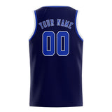 Custom Navy & Sky Blue Colors Design Sports Basketball Jersey