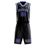 Custom Navy Sky Blue Basketball Set