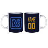 Custom Navy Yellow Mug