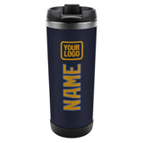 Custom Navy Yellow Stainless Steel Water Cup