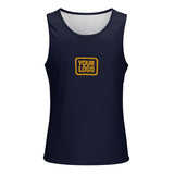Custom Navy Yellow Men's Tank Top