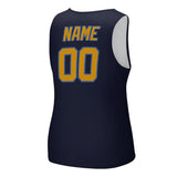 Custom Navy Yellow Men's Tank Top