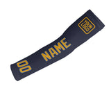 Custom Navy Yellow Arm Sleeve
