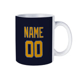 Custom Navy Yellow Mug