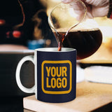 Custom Navy Yellow Mug