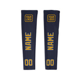 Custom Navy Yellow Arm Sleeve