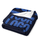 Custom Navy Sky Blue Blanket