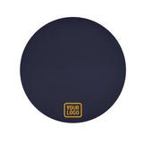 Custom Navy Yellow Round Table Cloth