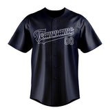 Custom Navy & Blue Colors Design Sports Baseball Jersey