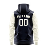 Custom Navy Cream Hoodie 1111030311B31803