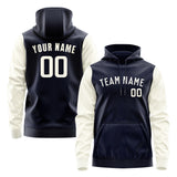 Custom Navy Cream Hoodie