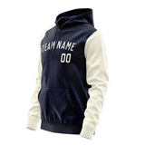 Custom Navy Cream Hoodie 1111030311B31803