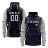 Custom Navy Gray Hoodie