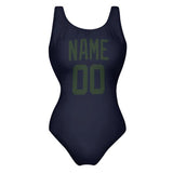 Custom Navy Dark Green Swimsuit