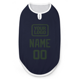Custom Navy Dark Green Pet Vest