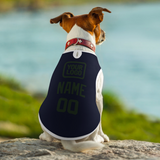 Custom Navy Dark Green Pet Vest