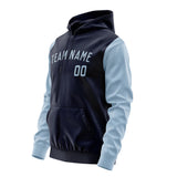 Custom Navy Light Blue Hoodie 1111080811B31708