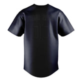 Custom Navy & Black Colors Design Sports Baseball Jersey