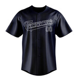 Custom Navy & White Colors Design Sports Baseball Jersey