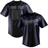 Custom Navy & White Colors Design Sports Baseball Jersey