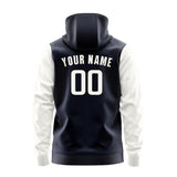 Custom Navy White Hoodie 1111181811B31718