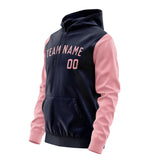 Custom Navy Light Pink Hoodie 1111212111B31721