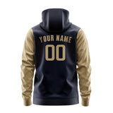 Custom Navy Light Khaki Hoodie 1111252511B31725