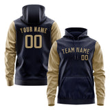 Custom Navy Light Khaki Hoodie